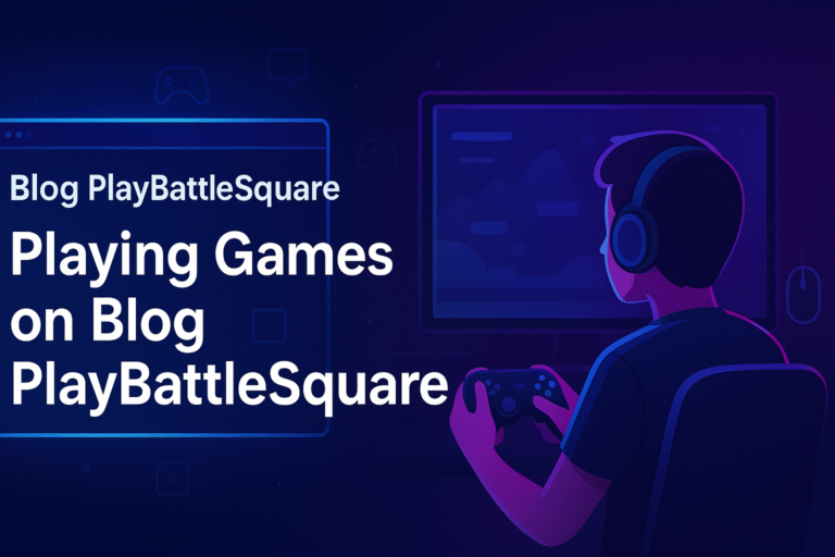 Playing Games on Blog PlayBattleSquare