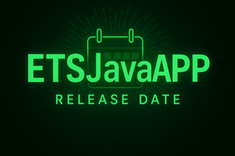 ETSJavaApp Release Date
