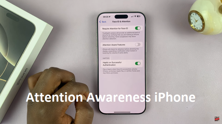 Attention Awareness iPhone