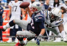 Chargers vs New England Patriots Match Player Stats