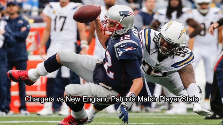 New England Patriots vs Chargers Match Player Stats