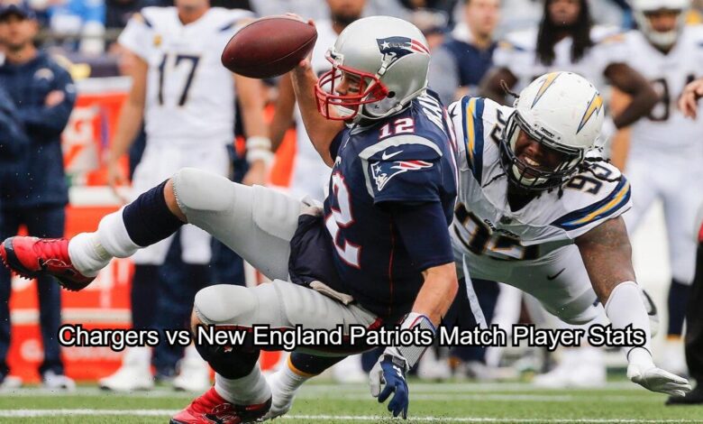New England Patriots vs Chargers Match Player Stats