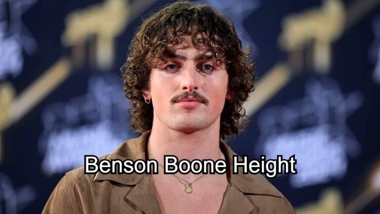 Benson Boone Height