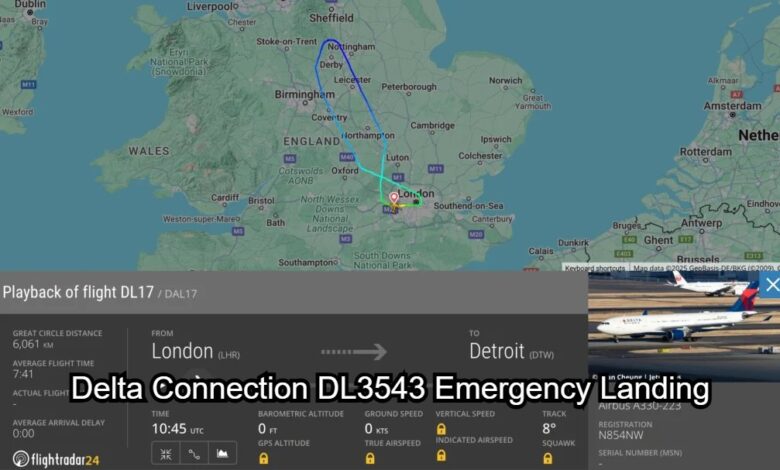 Delta Connection DL3543 Emergency Landing