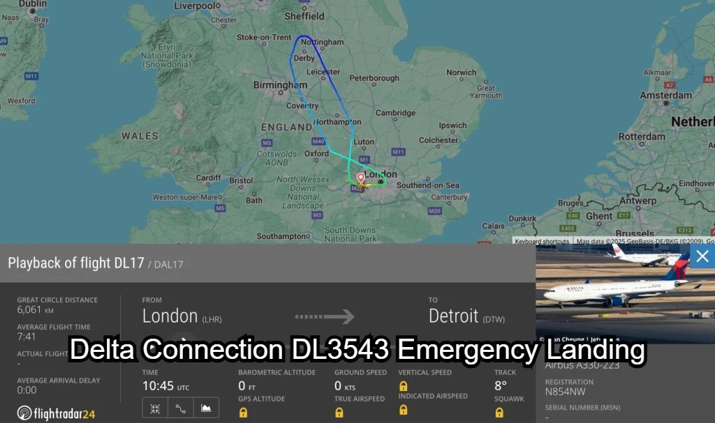 Delta Connection DL3543 Emergency Landing Delta Connection DL3543 Emergency Landing