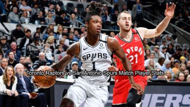 Toronto Raptors vs San Antonio Spurs Match Player Stats