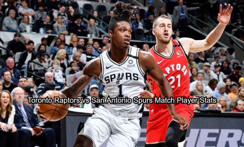 Toronto Raptors vs San Antonio Spurs Match Player Stats