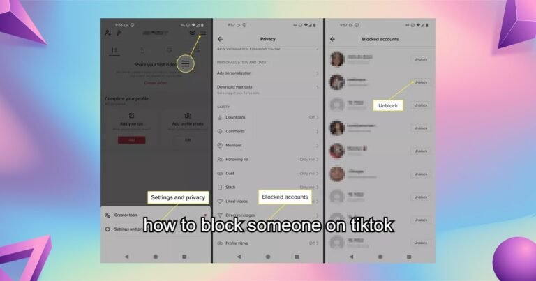 How to Block Someone on TikTok