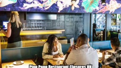 Ping Pong Restaurant Closures UK