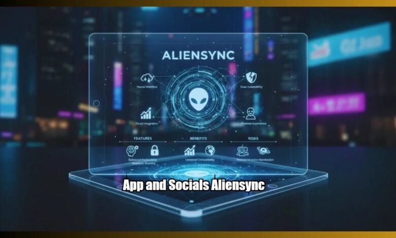App and Socials Aliensync